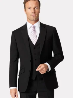 Brook Taverner Black Dark Suit Jacket