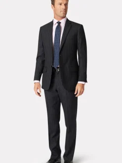 Brook Taverner Black Wool Suit Jacket