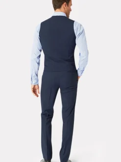 Brook Taverner Blue Check Washable Waistcoat