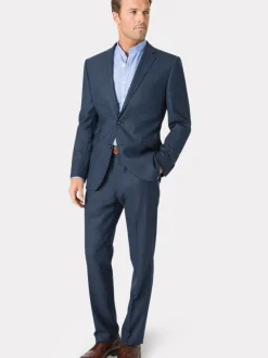 Brook Taverner Blue Donegal Wool Suit Jacket