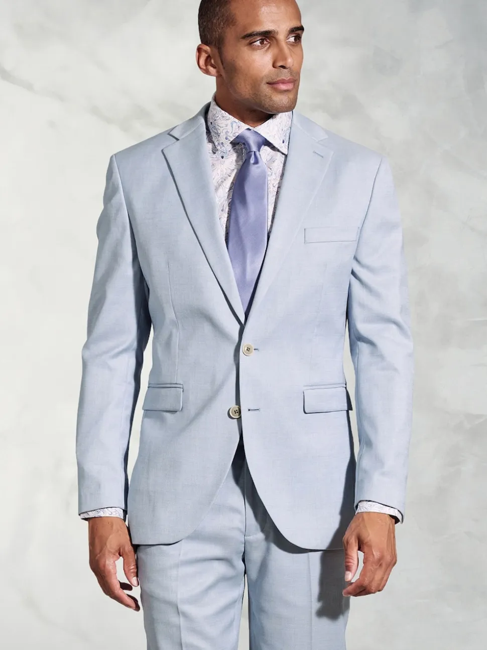 Brook Taverner Blue Textured Occasion Suit Jacket
