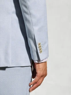 Brook Taverner Blue Textured Occasion Suit Jacket