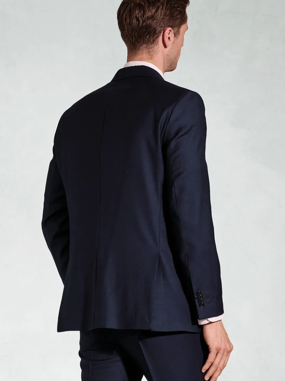 Brook Taverner Blue Wool Suit Jacket