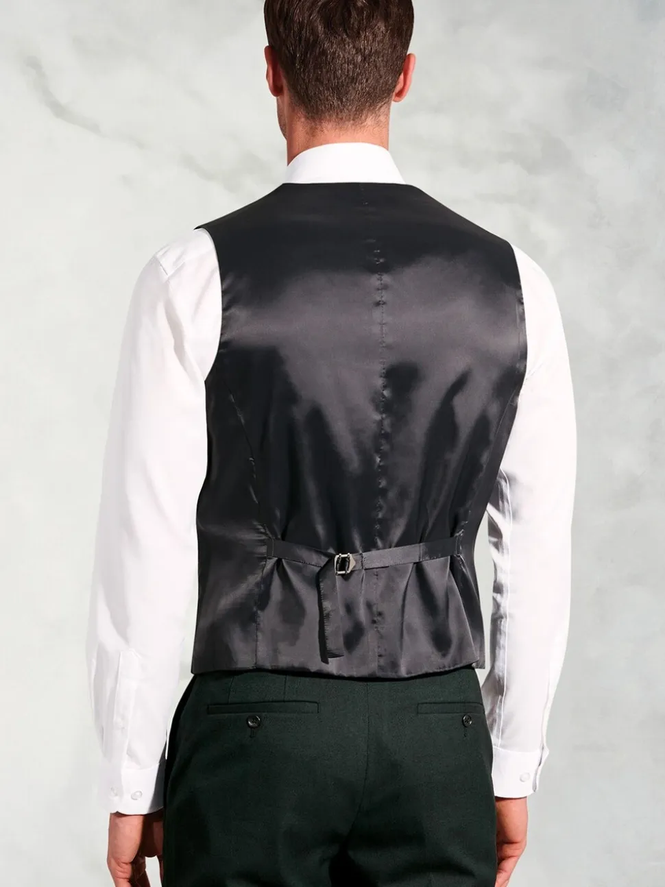 Brook Taverner Green Flannel Suit Waistcoat