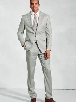 Brook Taverner Green Textured Occasion Suit Jacket