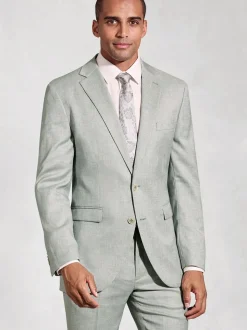 Brook Taverner Green Textured Occasion Suit Jacket
