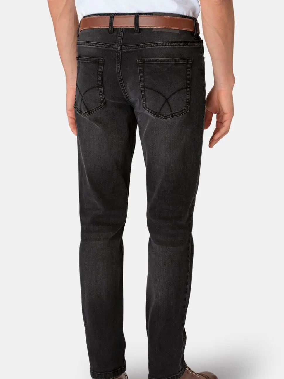 Brook Taverner Grey 5 Pocket Denim Jeans