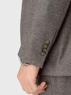 Brook Taverner Grey Donegal Wool Suit Jacket
