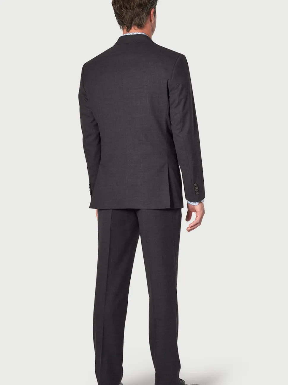 Brook Taverner Grey Wool Blend Suit Jacket