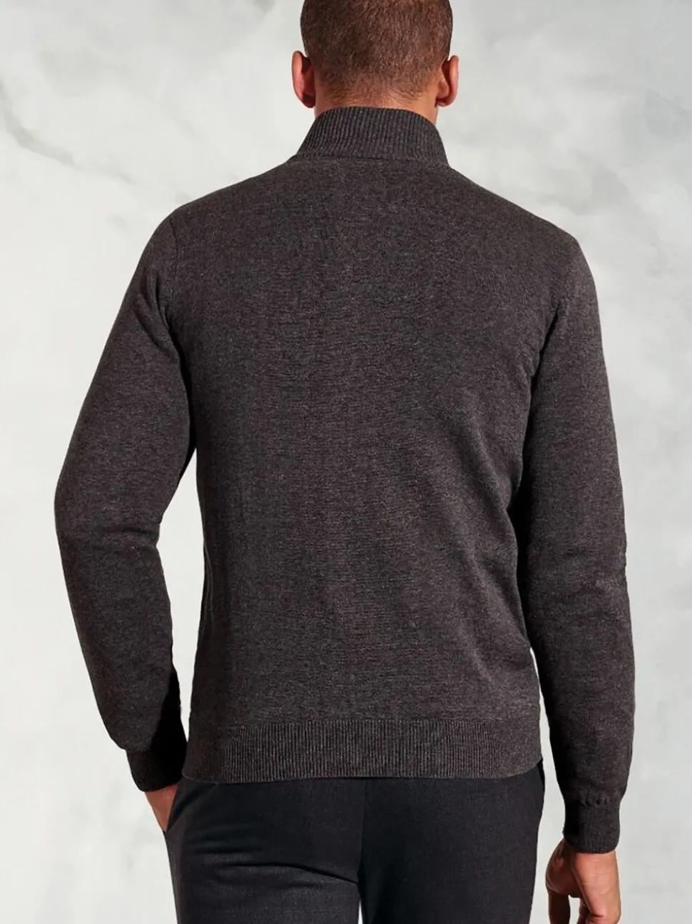 Brook Taverner Grey Zip Through Cardigan