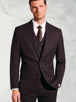 Brook Taverner Red Flannel Suit Waistcoat