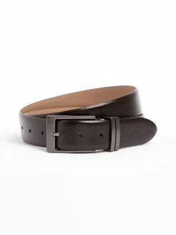 Brown 100% leather Signature Belt