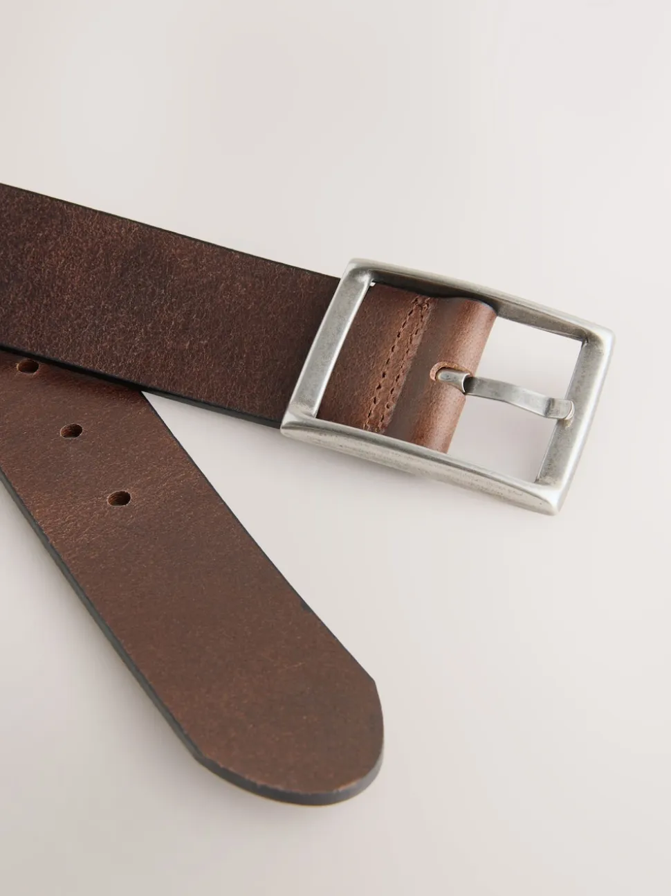 Brown Casual Leather Belt