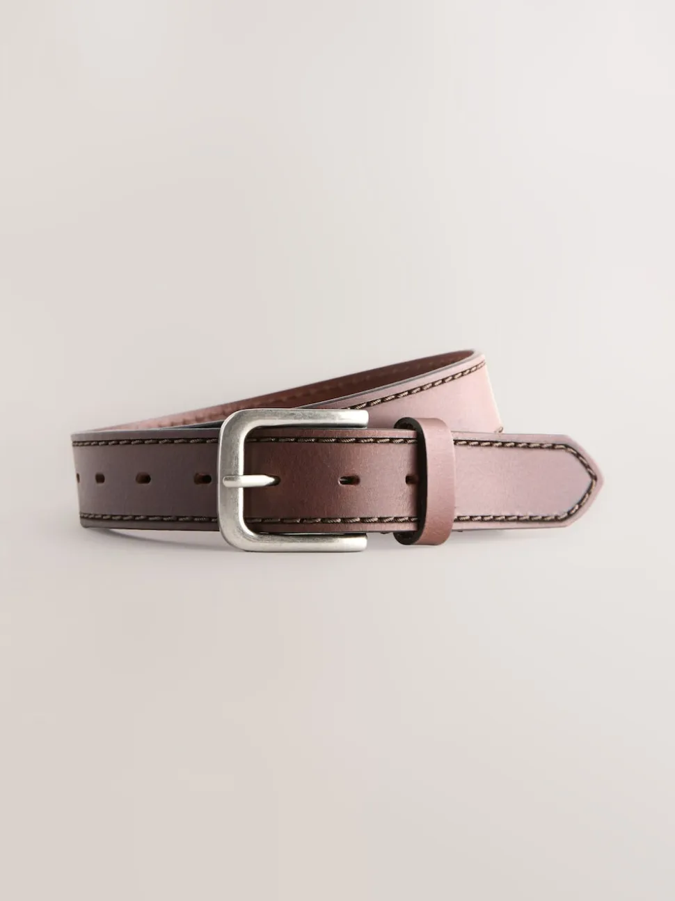 Brown Casual Leather Belt