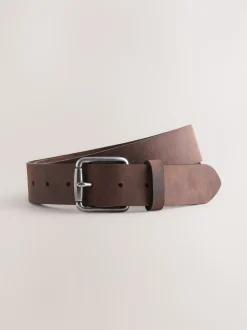 Brown Casual Leather Belt
