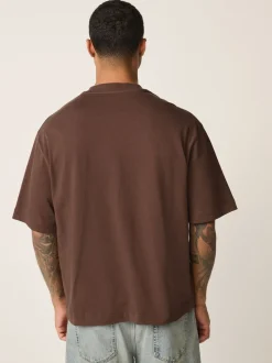 Brown Chocolate Boxy Heavyweight T-Shirt