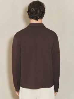 Brown Chocolate EDIT Long Sleeve Shacket