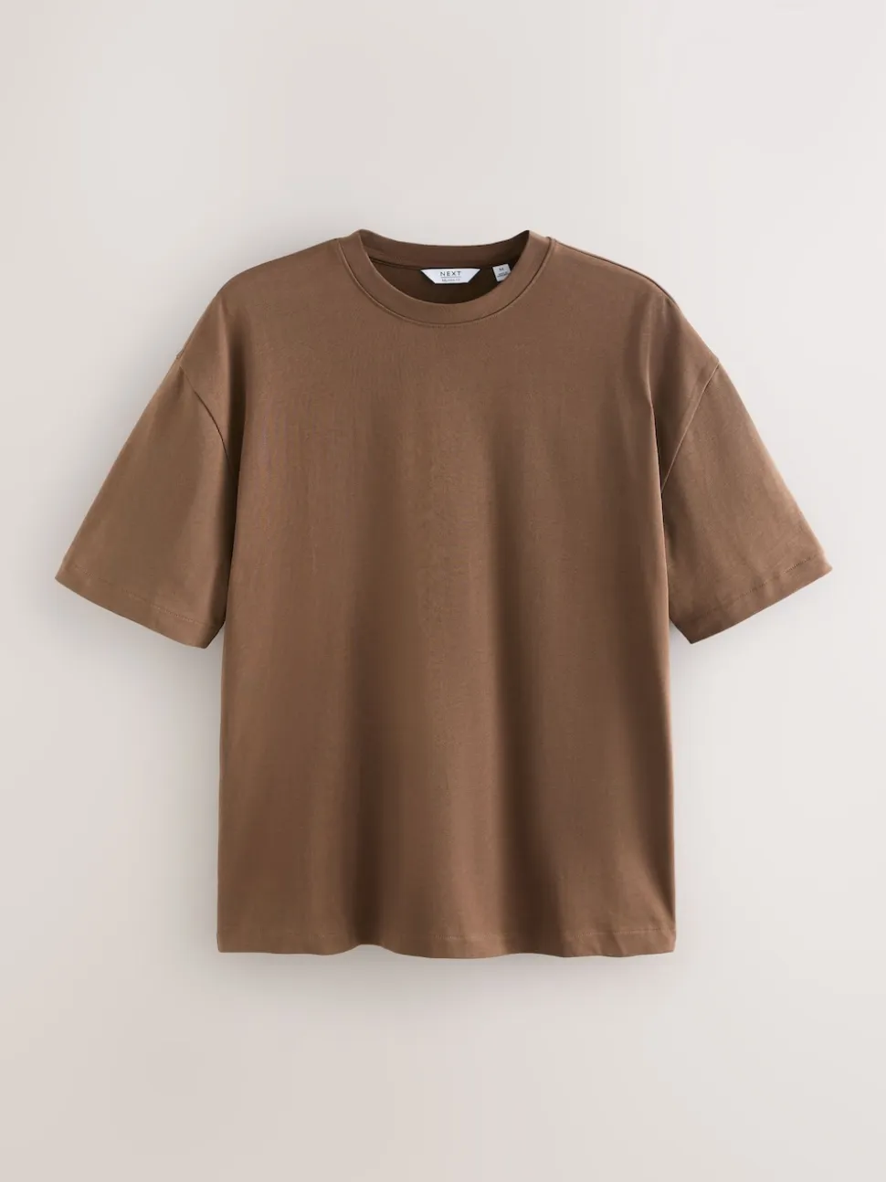 Brown Chocolate Relaxed Fit Heavyweight T-Shirt