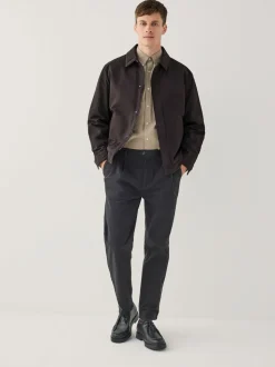 Brown Drytech Quilted Shower Resistant Jacket