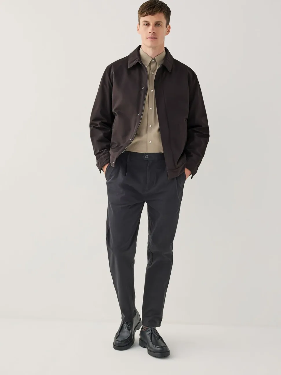 Brown Drytech Quilted Shower Resistant Jacket