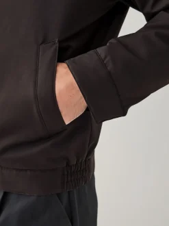 Brown Drytech Quilted Shower Resistant Jacket