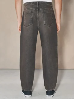 Brown EDIT Barrel Fit Jeans