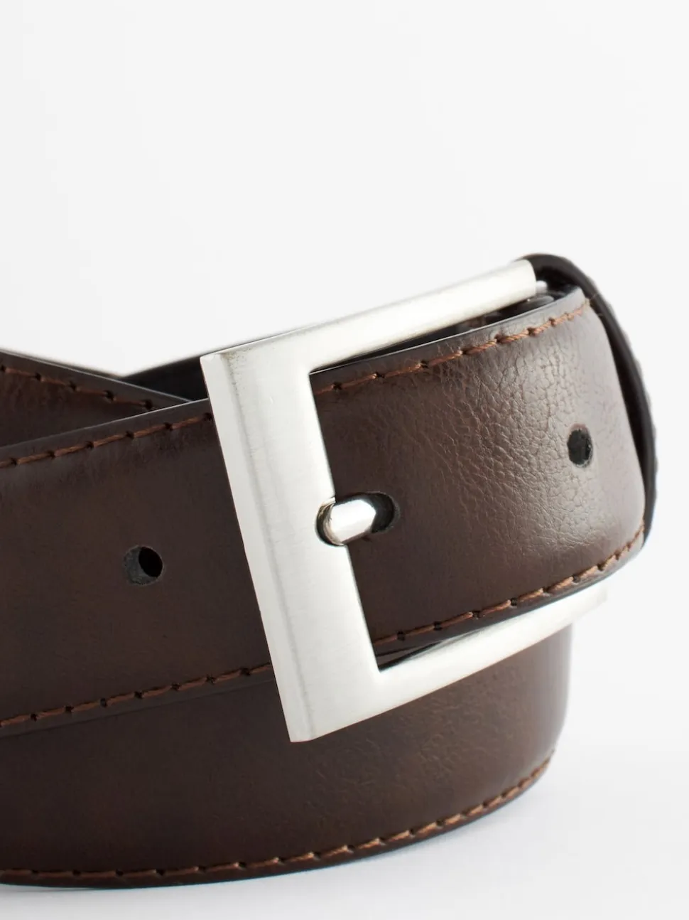 Brown Faux Leather Belt