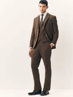 Brown Flannel Suit Waistcoat