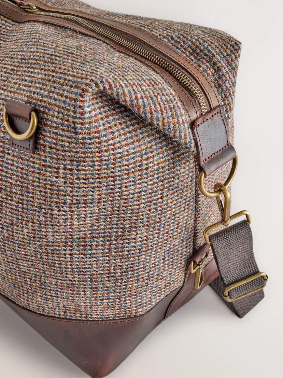 Brown Harris Tweed Weekend Holdall Bag