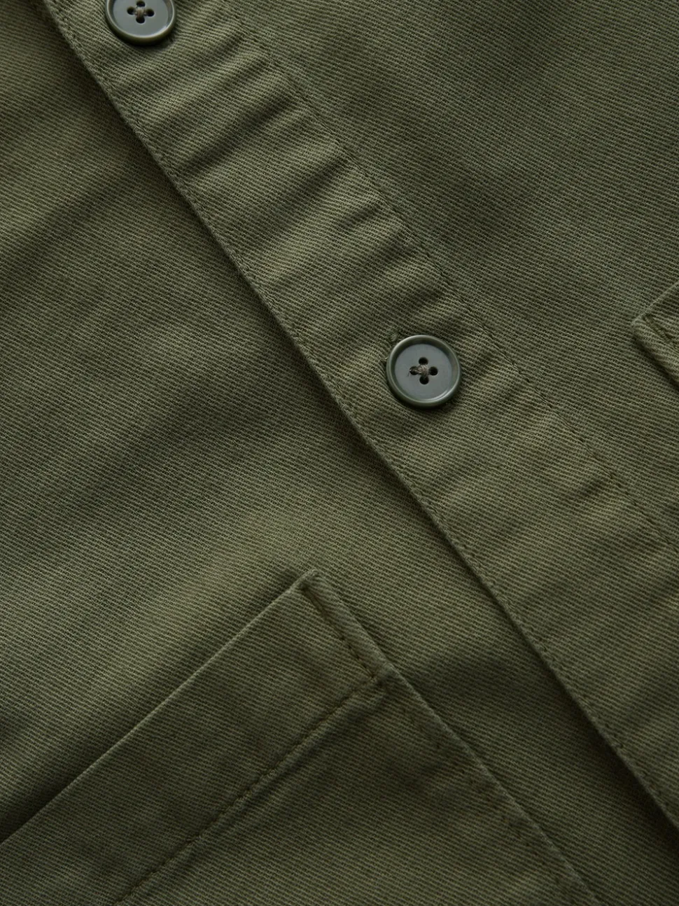Brown Hem Pocket Shacket