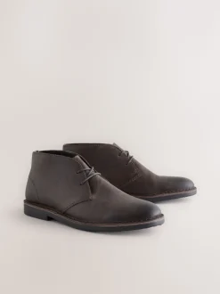 Brown Leather Desert Boots