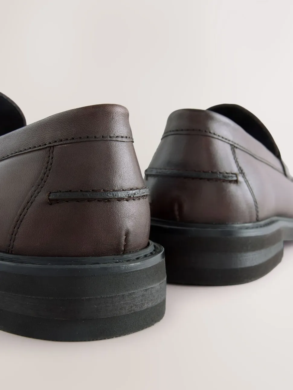 Brown Leather Tassel Loafers