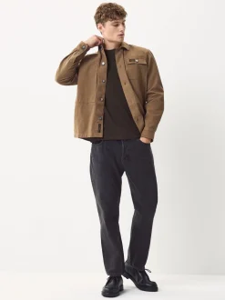 Brown Marl Slim Fit Essential Crew Neck Cotton T-Shirt