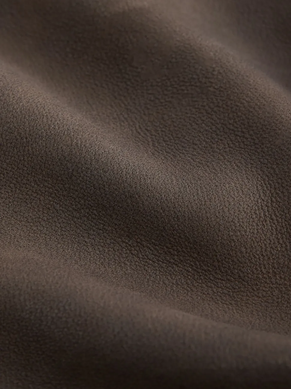 Brown Nubuck Signature Leather Collared Jacket