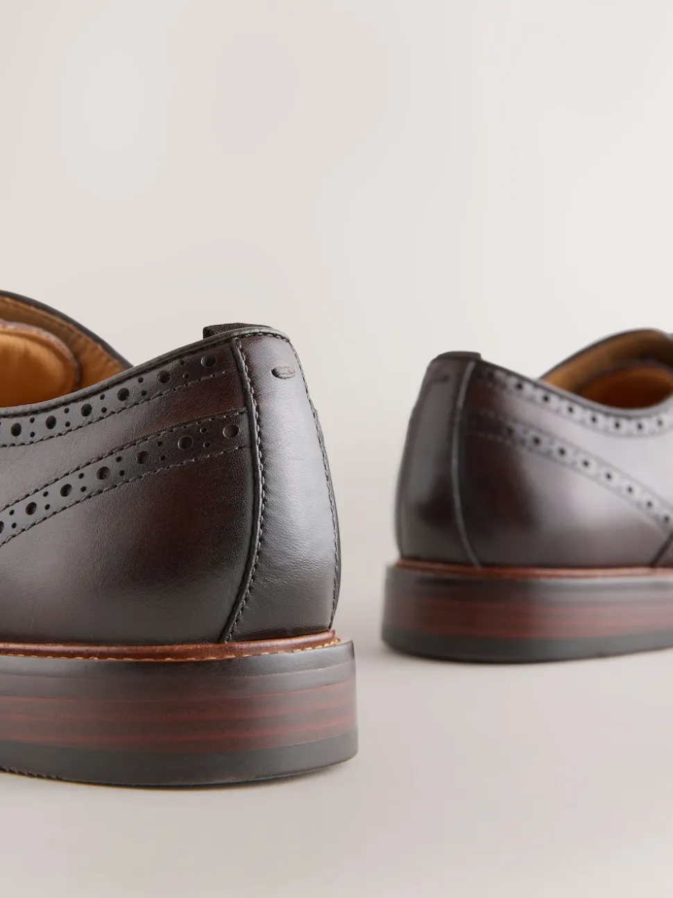 Brown Oxford Wingcap Leather Shoes