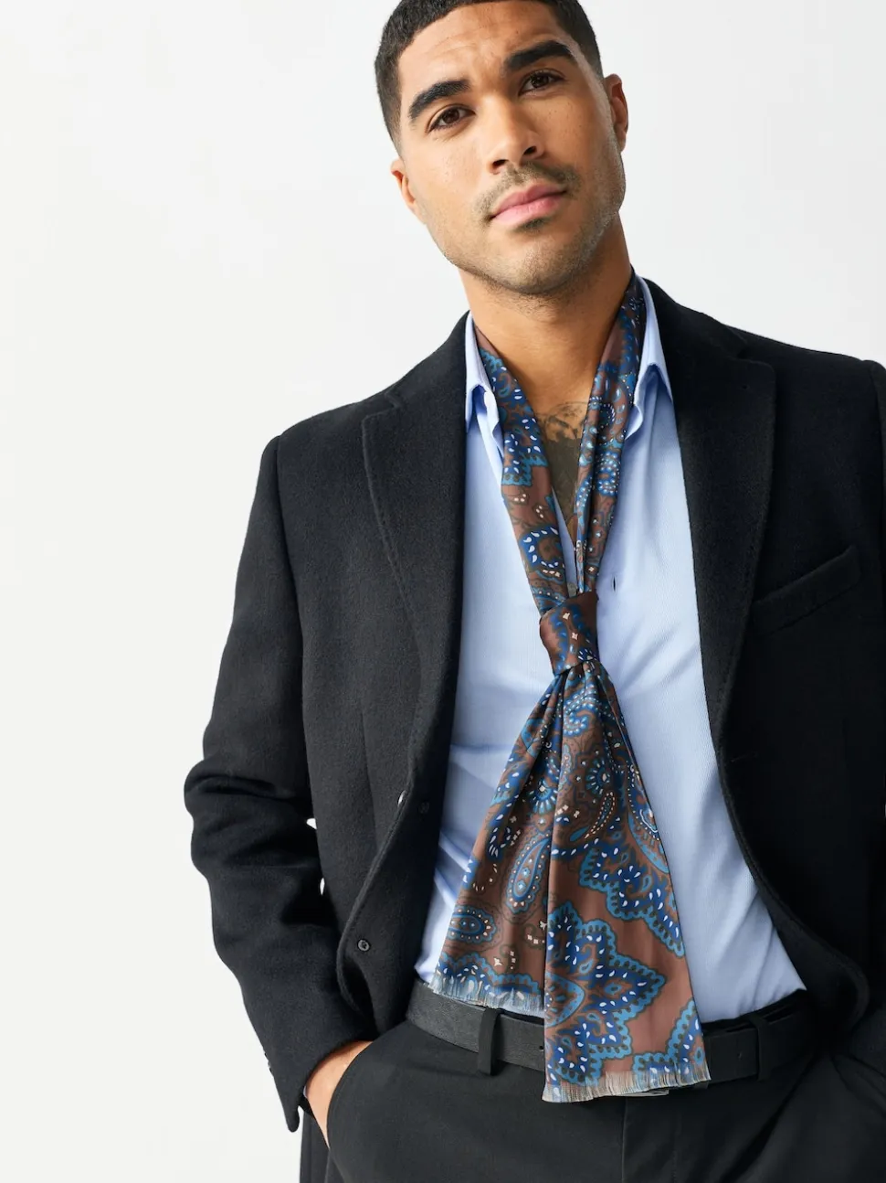 Brown Printed Scarf