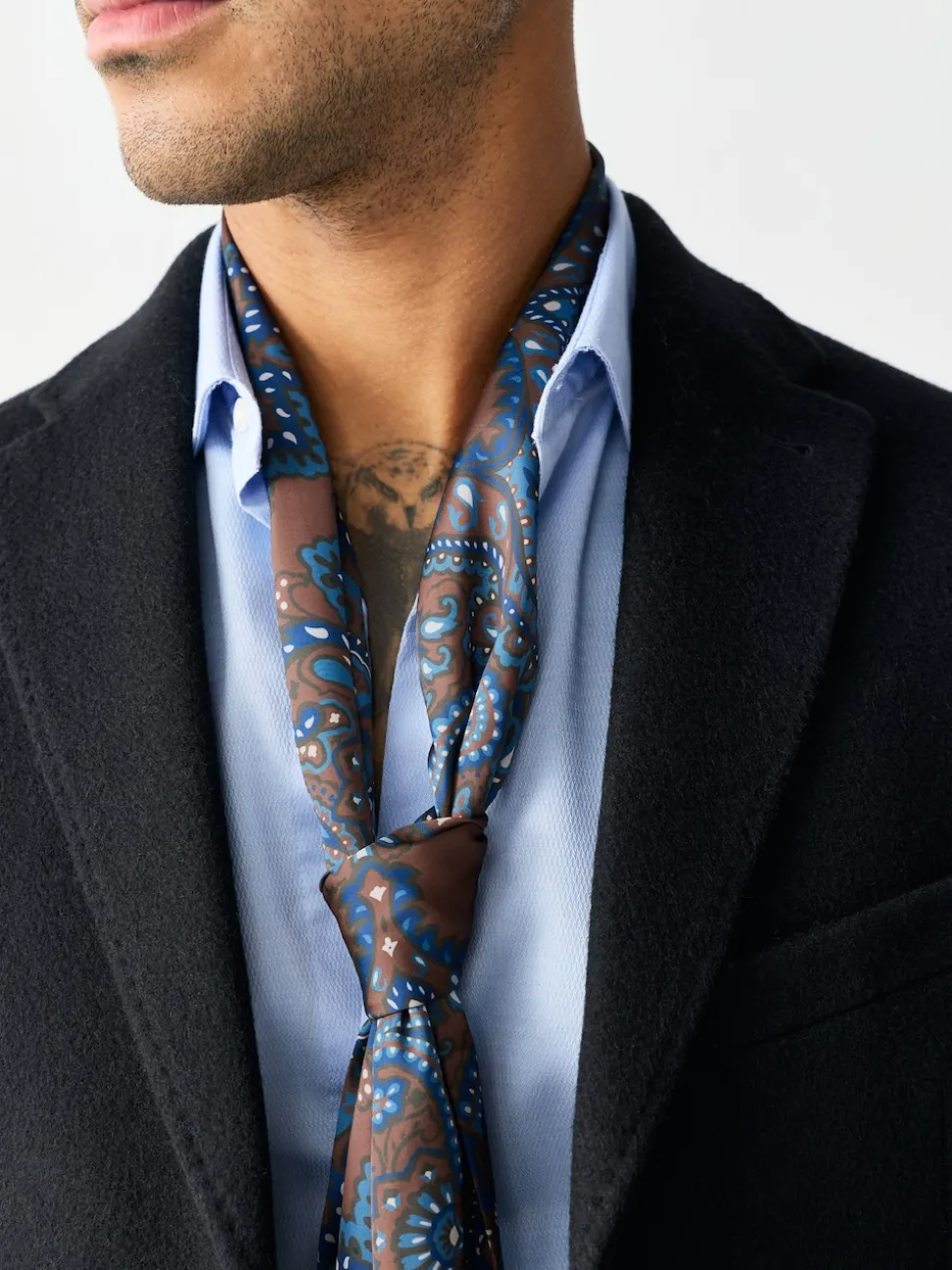 Brown Printed Scarf