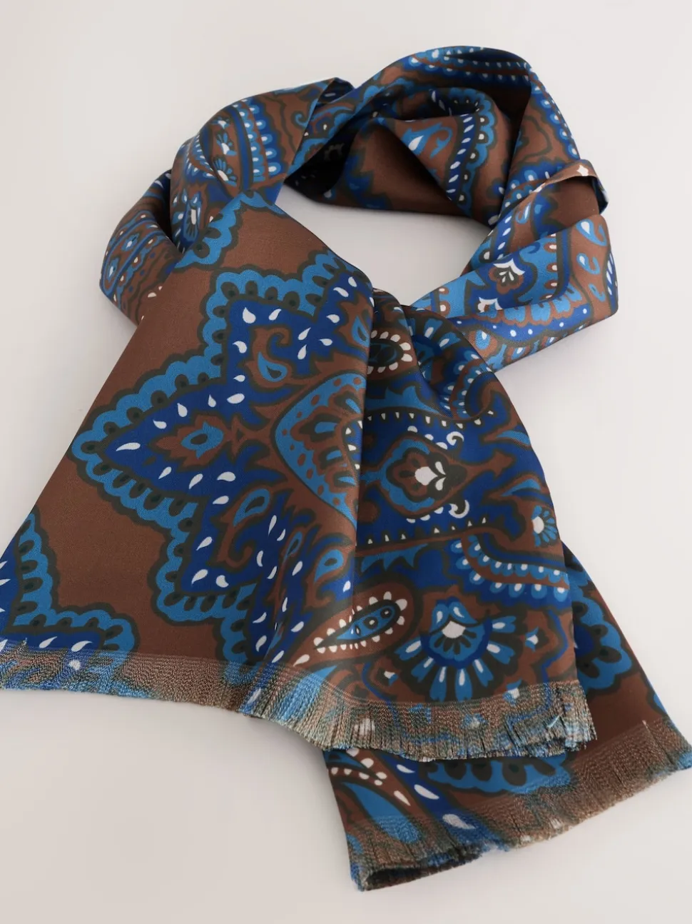 Brown Printed Scarf