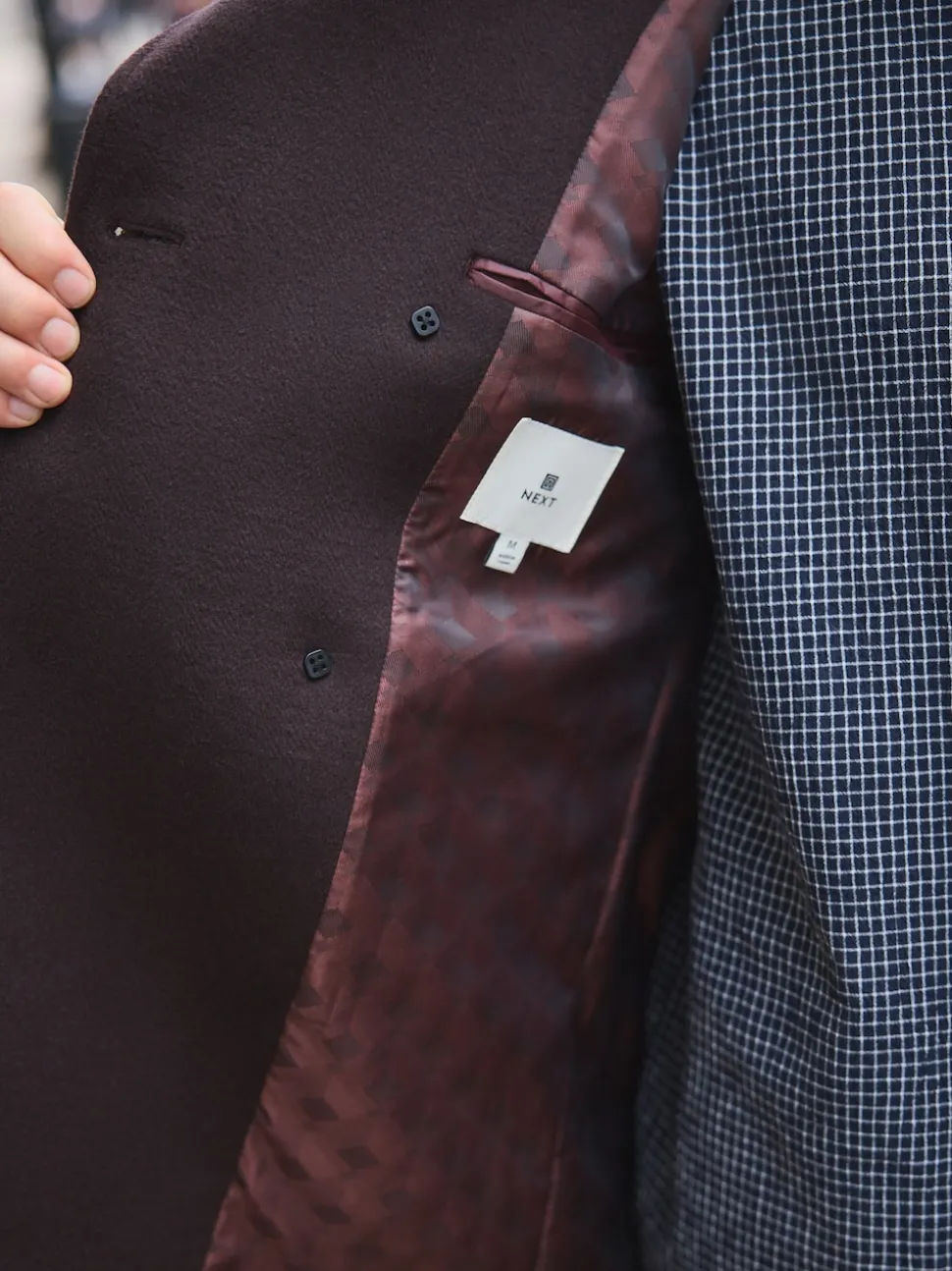 Brown Regular Fit N.Premium Soft Touch Peacoat with Wool