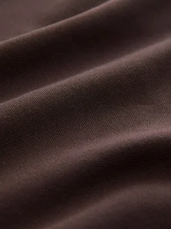 Brown Regular Fit Short Sleeve Tipped Polo Shirt