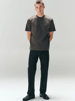 Brown Regular Fit Smart Soft Touch Heavyweight T-Shirt