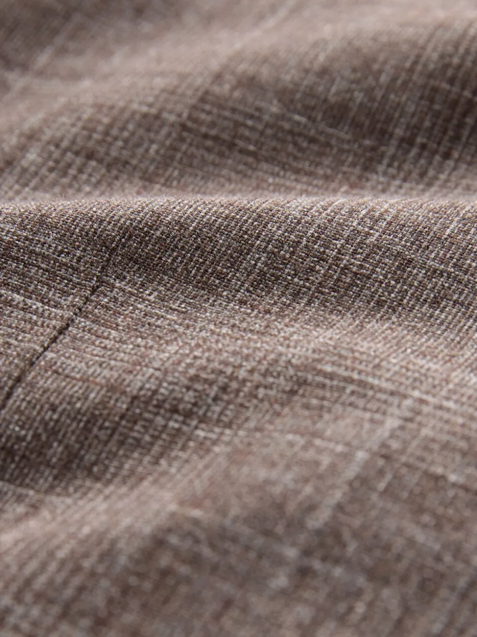 Brown Regular Fit Trimmed Check Suit Jacket