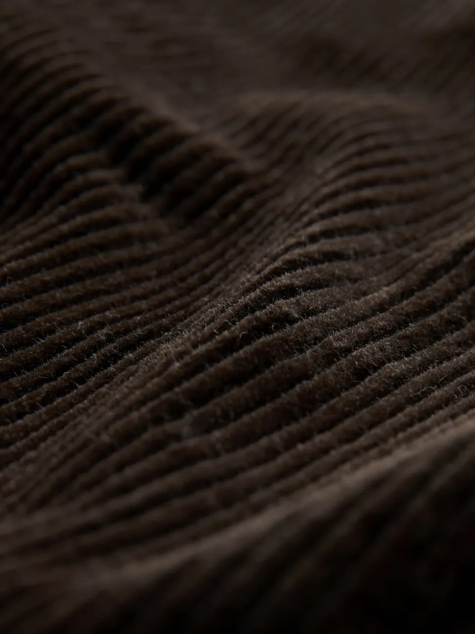 Brown Relaxed Tapered Fit Corduroy Joggers