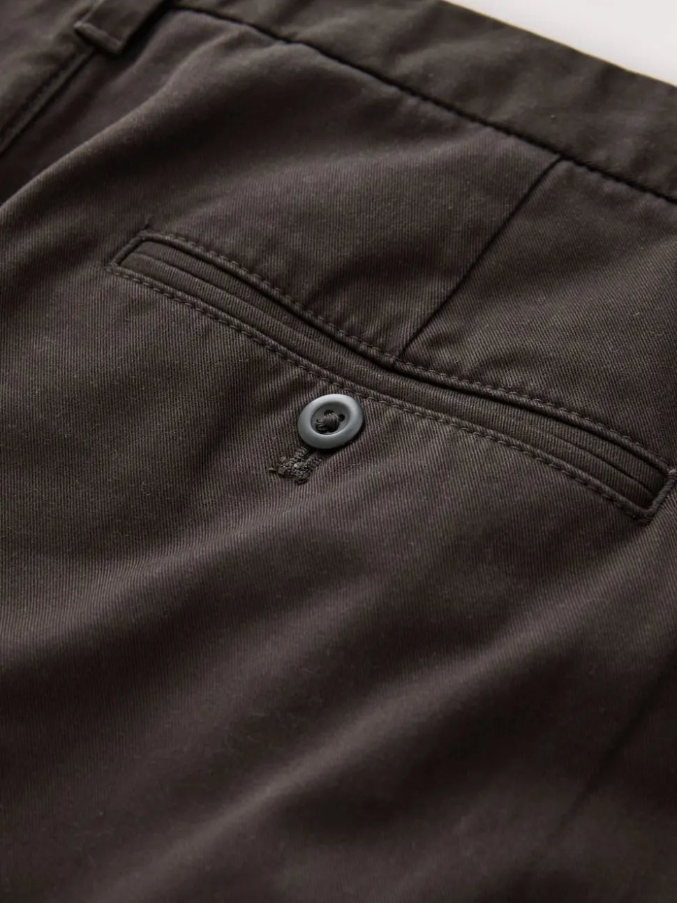 Brown Relaxed Tapered Fit Twin Pleated Stretch Chinos Trousers