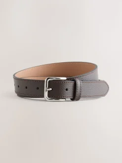 Brown Signature Casual Skinny Leather Belt