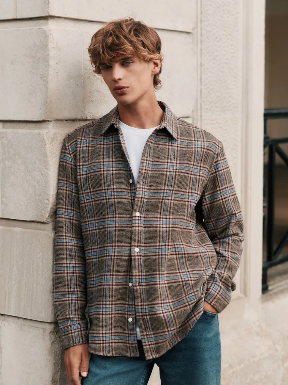 Brown Signature Long Sleeve Check Shirt