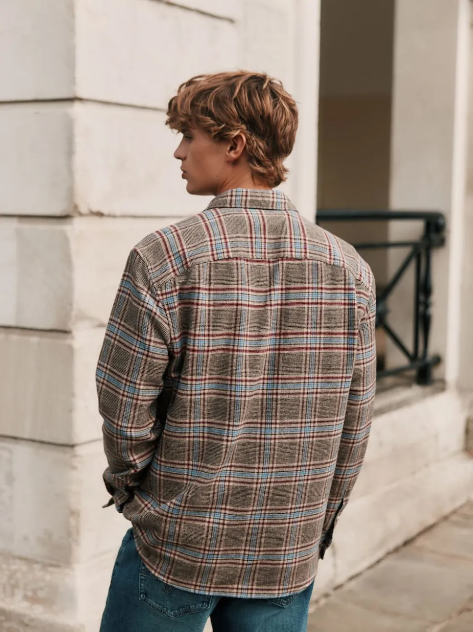 Brown Signature Long Sleeve Check Shirt