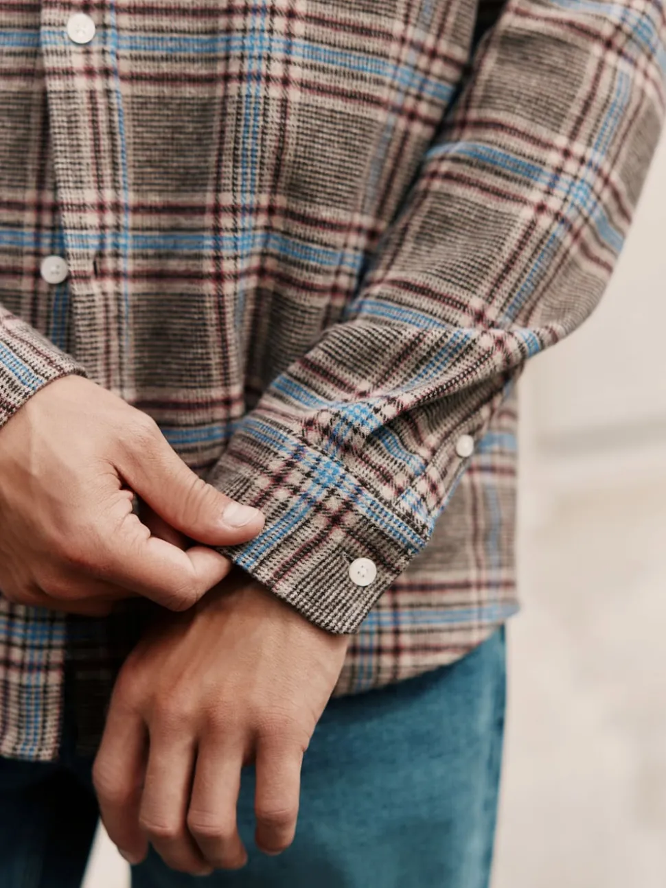 Brown Signature Long Sleeve Check Shirt