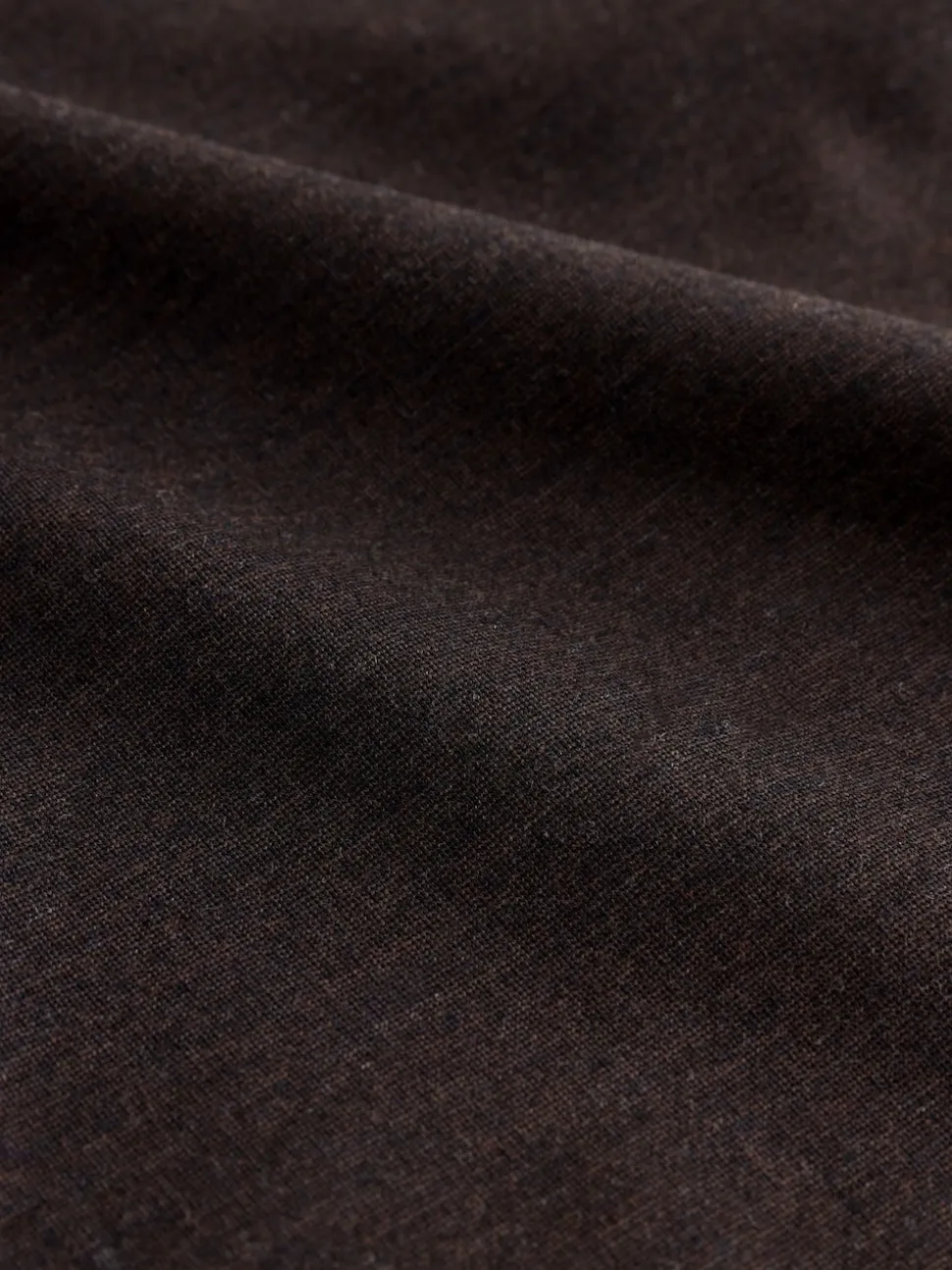Brown Slim Fit Smart Elasticated Waistband Trousers With Wool Content