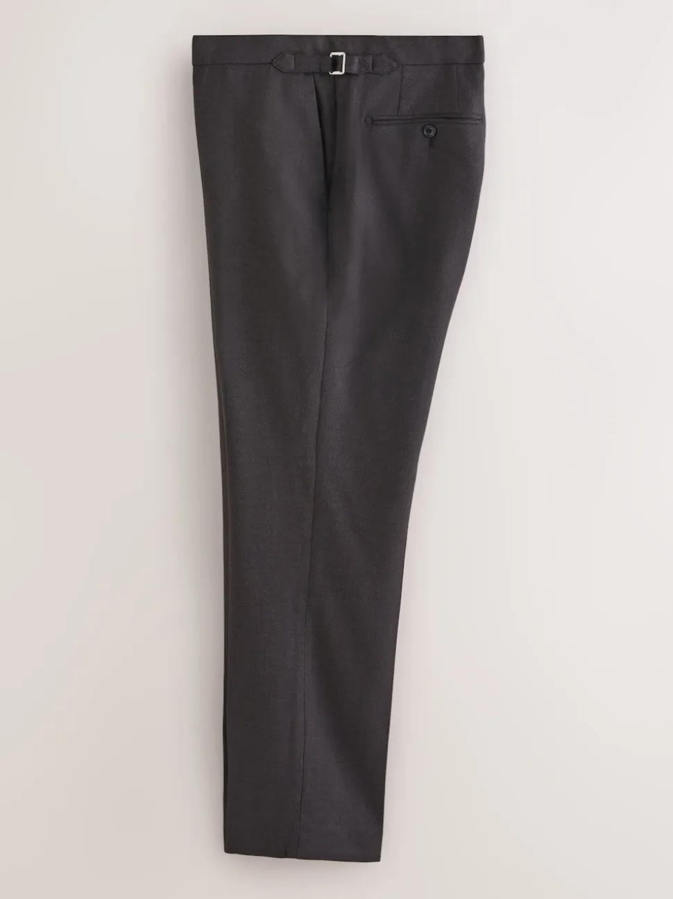 Brown Slim Fit Wool Blend Suit Trousers